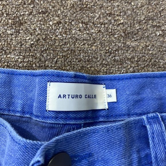 ARTURO CALLE MEN'S SHORTS GOLF BLUE SIZE 36 - Slim FIt - Picture 6 of 10